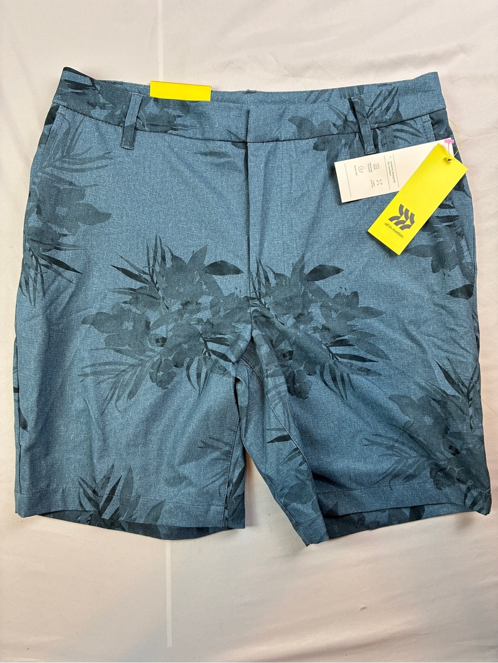 all in motion Floral Performance Flat-Front Shorts